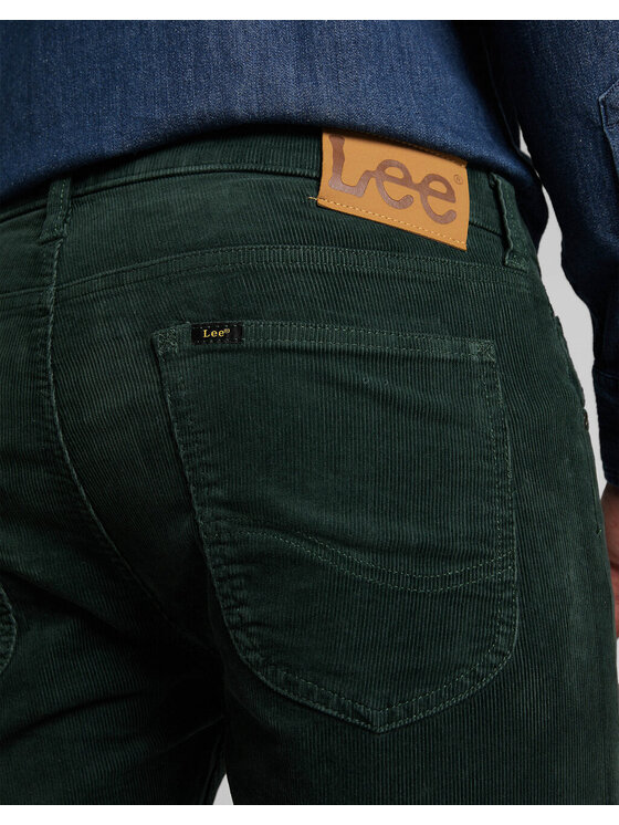 Lee Lee Jeansy LUKE Zielony Slim Fit