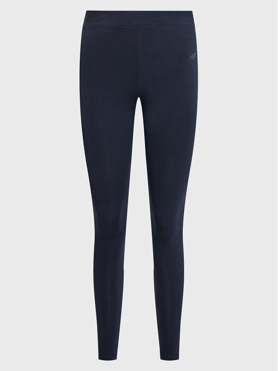 4F 4F Legginsy H4Z22-LEG350 Granatowy Slim Fit