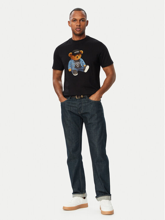 Guess Guess T-Shirt M6BI64 K6573 Μαύρο Regular Fit