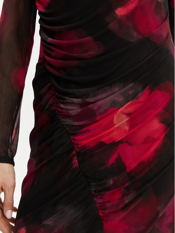 DKNY DKNY Sukienka koktajlowa DD4KU42A Czarny Slim Fit