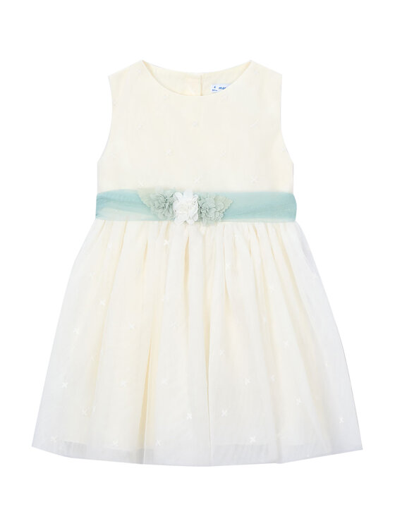 Mayoral Mayoral Eleganta kleita 3919 Écru Regular Fit