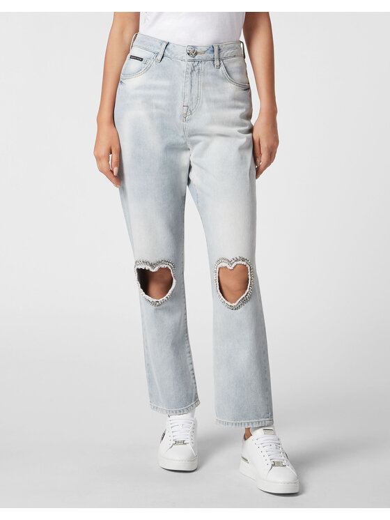 PHILIPP PLEIN PHILIPP PLEIN Jeansy 20733 Niebieski jasny Loose Fit