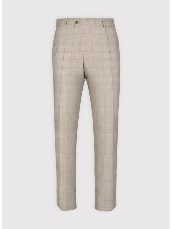 Pako Lorente Pako Lorente Spodnie garniturowe P26SF-6G-040 Beżowy Slim Fit