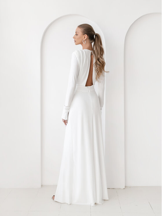 Aurora Aurora Sukienka wieczorowa Annabelle soft white Biały