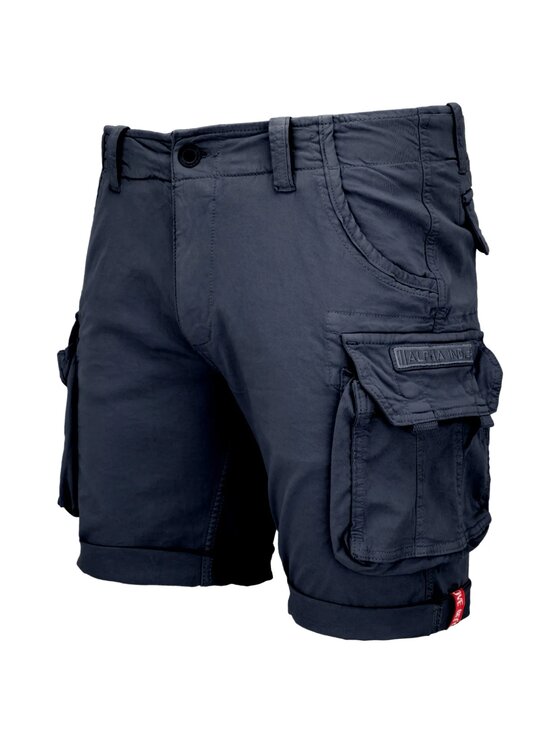 Alpha Industries Alpha Industries Bavlnené šortky AI.176203-07 Tmavomodrá Slim Fit