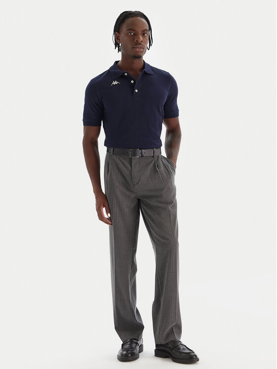 Kappa Kappa Polokošeľa Logo Sharas Mss 302B3D0 Tmavomodrá Regular Fit
