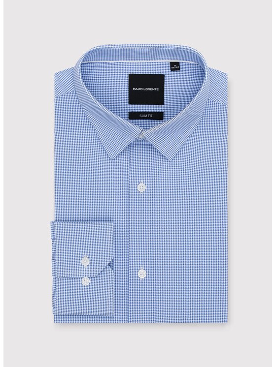 Pako Lorente Pako Lorente Koszula P25WF-1X-051 Niebieski Slim Fit