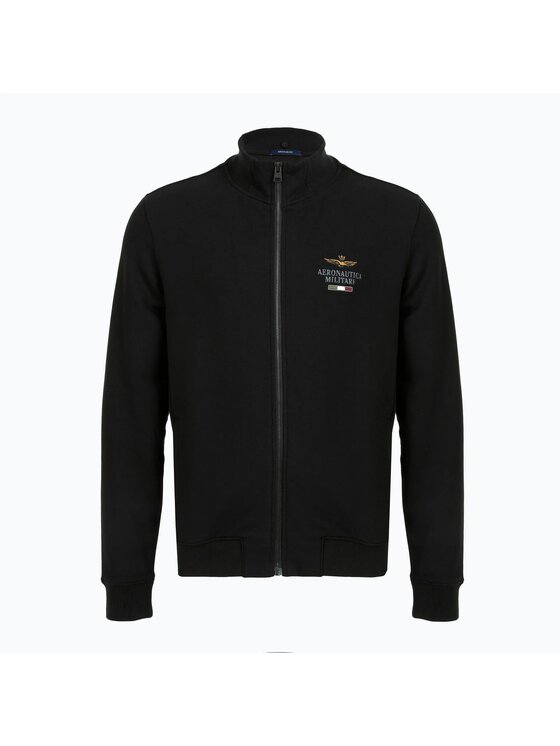 Aeronautica Militare Aeronautica Militare Felpa Felpa con cappuccio removibile Nero Regular Fit