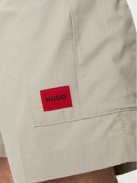 HUGO Hugo Pantalon scurți din material Garlio242 50510594 Gri Regular Fit