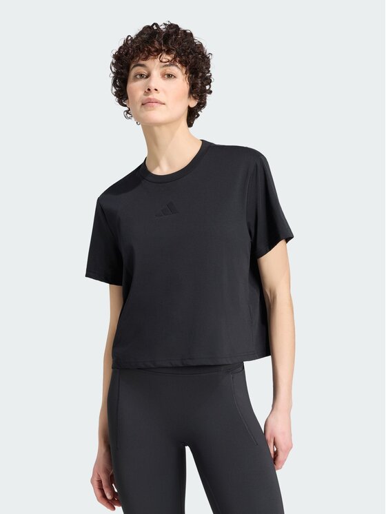 adidas adidas Koszulka techniczna 168790 Czarny Loose Fit