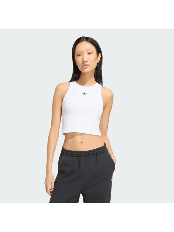 adidas adidas Top 165371 Biały Slim Fit