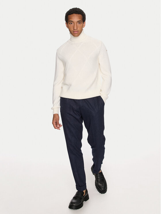 Paul&Shark Paul&Shark Rollkragenpullover 14311078 Écru Regular Fit