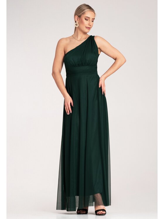 FIGL FIGL Abito da sera M1172 Verde Flared Fit