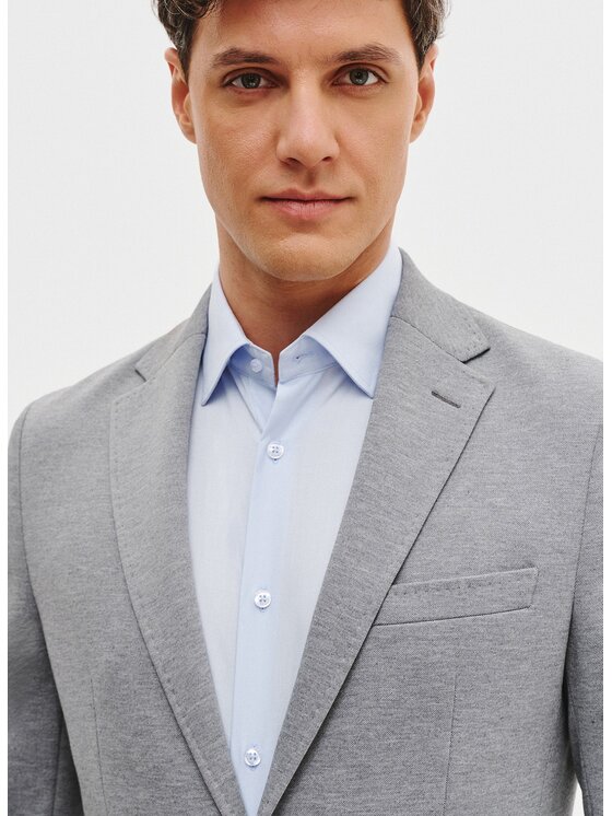 Pako Lorente Pako Lorente Marynarka P25BN-3X-001 Szary Slim Fit