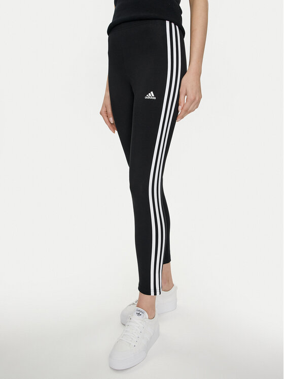 adidas adidas Tamprės Essentials 3-Stripes High-Waisted Single Jersey Leggings IC7151 Juoda