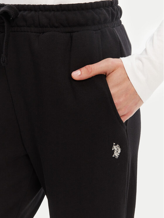U.S. Polo Assn. U.S. Polo Assn. Teplákové nohavice WUP1513 Čierna Regular Fit