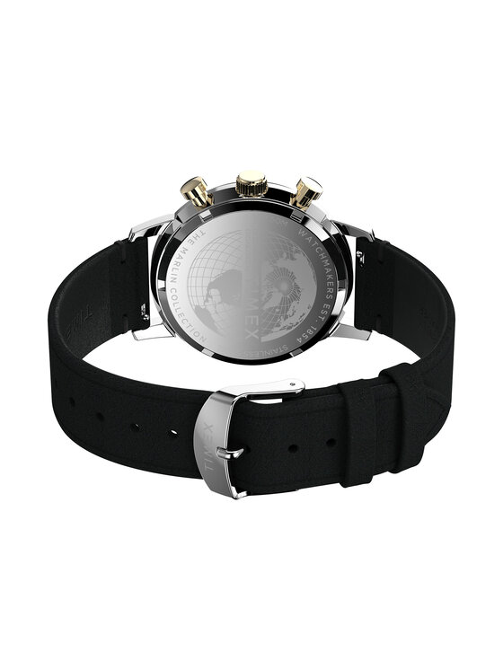 Timex Timex Ročna ura Marlin® Quartz Chronograph TW2W60300 Črna