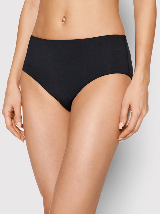 Seafolly Bikini partea de jos Wide Side 40586-942 Negru
