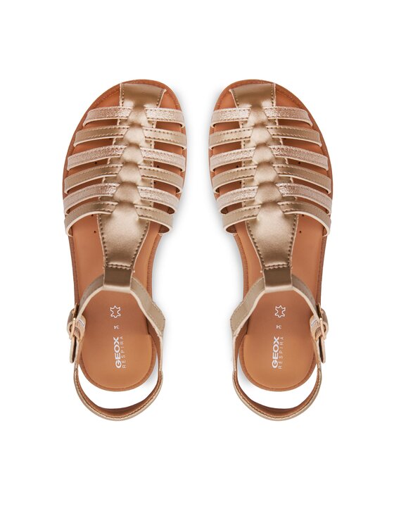 Geox Geox Sandály J Sandal Karly Girl J4535A 0NFQD C2010 S Zlatá