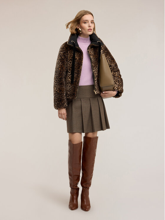 Motivi Motivi Pelliccia 8634Q000236N0S2 Marrone Regular Fit