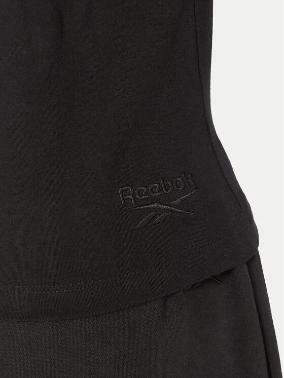 Reebok Reebok Tričko RK25309CCW Čierna Slim Fit