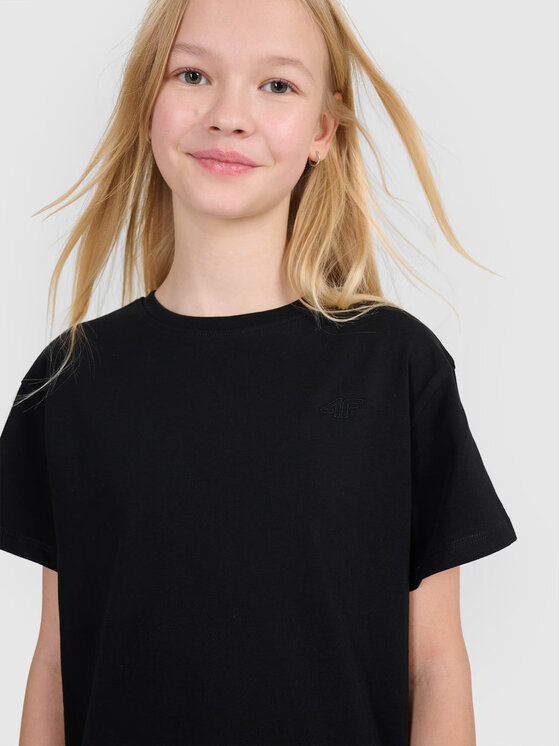 4F 4F Tričko 4FJWMM00TTSHF2332-20S Čierna Regular Fit