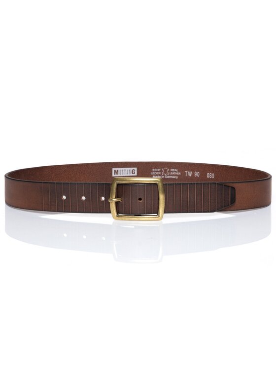 Mustang Mustang Pasek Męski BELT Brązowy