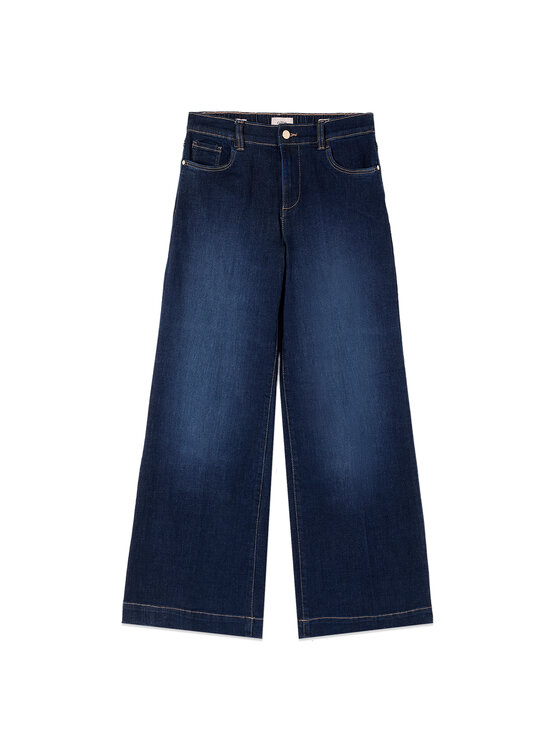 Oltre Oltre Jeansy P521R309291N034 Niebieski Baggy Fit