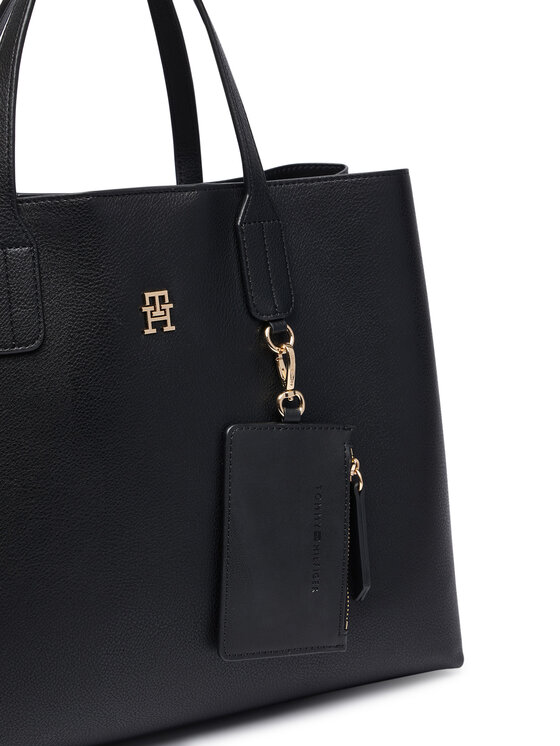 Tommy Hilfiger Tommy Hilfiger Handtasche Th Icon Satchel AW0AW18723 Schwarz