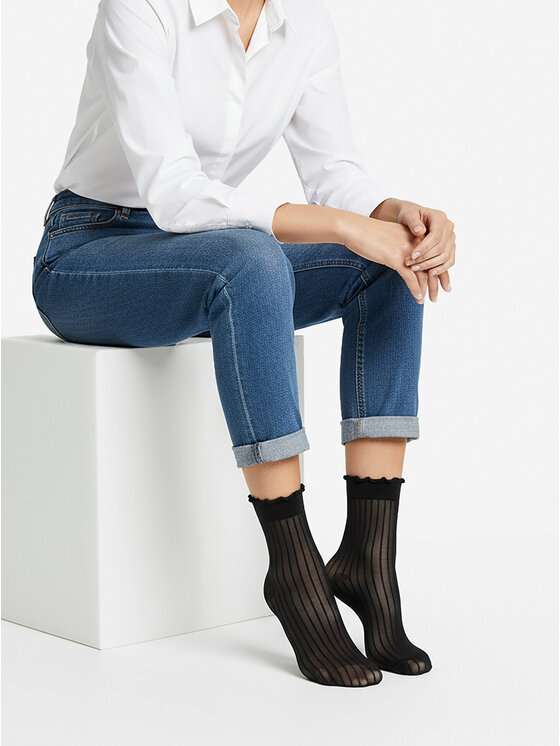 Nine West Nine West Șosete lungi CEO_AS_NW_01_Z_AW25 (3-PACK) Negru