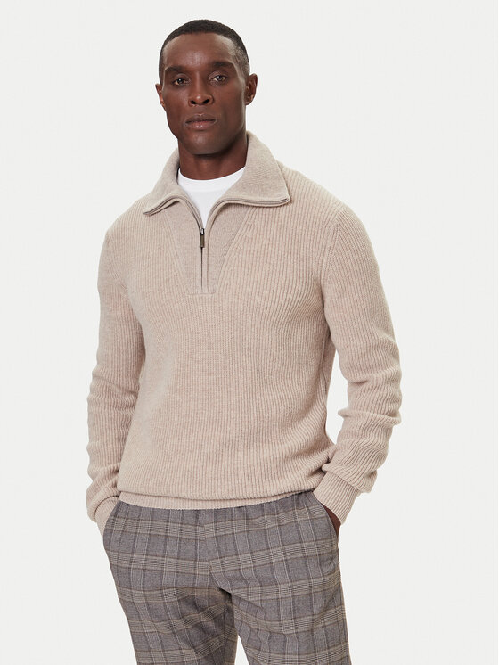 Bugatti Bugatti Maglione 7500-85566D Beige Regular Fit