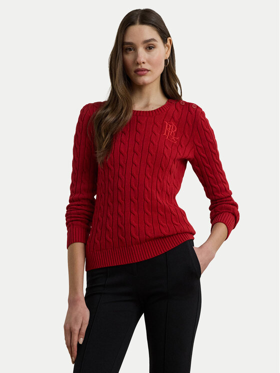 LAUREN RALPH LAUREN LAUREN RALPH LAUREN Pulover 200932223009 Roșu Slim Fit