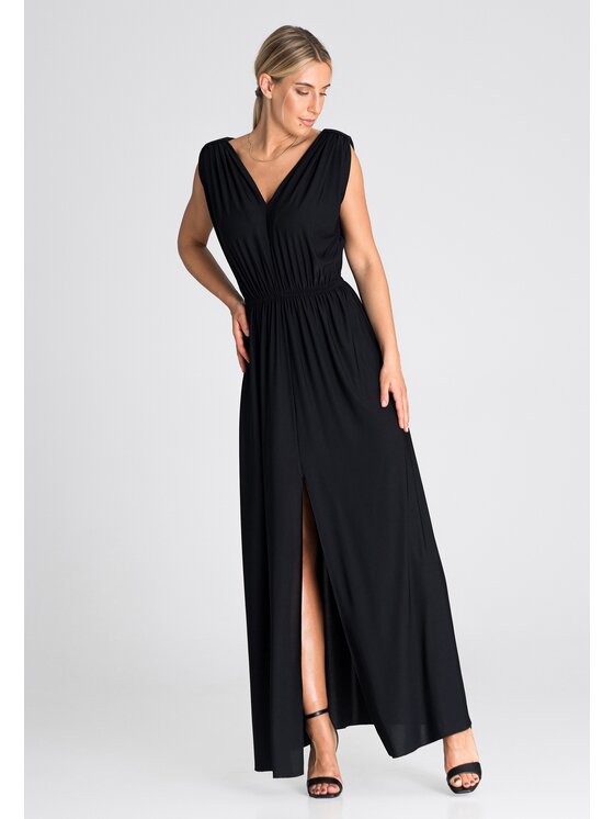 FIGL FIGLFIGL Vestito M947 Nero Regular Fit