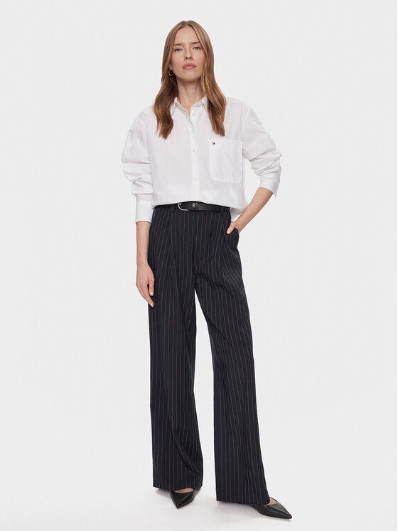 Tommy Hilfiger Tommy Hilfiger Πουκάμισο Essential WW0WW41410 Λευκό Regular Fit
