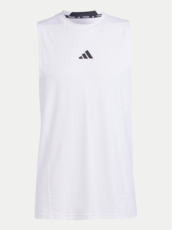 adidas adidas Športna majica Designed for Training IS3795 Bela Regular Fit