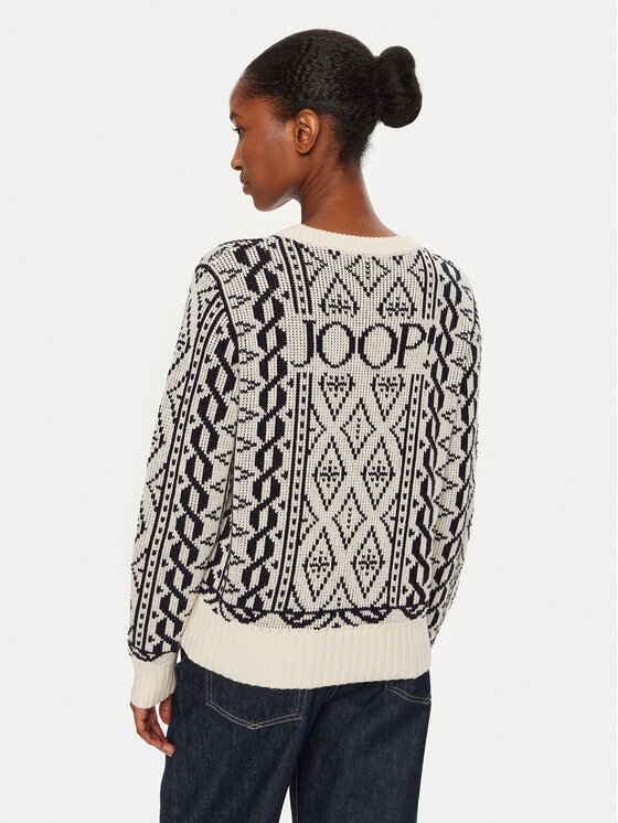 JOOP! JOOP! Sweter 58 JW244KN329 30043966 Écru Regular Fit