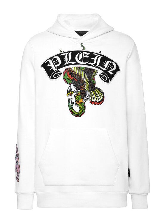 PHILIPP PLEIN PHILIPP PLEIN Bluza 4905 Biały Regular Fit