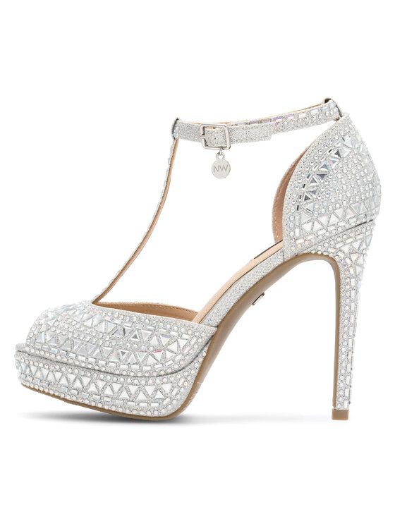 Nine West Nine West Sandále NISA SY015-1NW Strieborná
