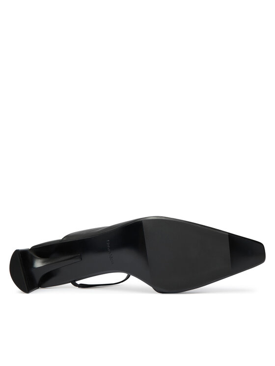 Calvin Klein Calvin Klein Ciabatte Set Back Heel Pump Lth HW0HW02801 Nero