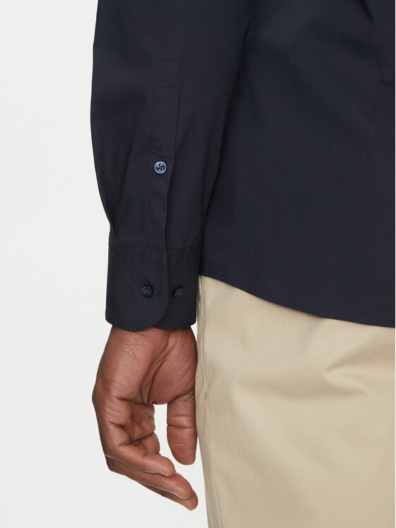 BOSS BOSS Marškiniai H-HANK-S-STAN-C3-252 50539176 Tamsiai mėlyna Slim Fit
