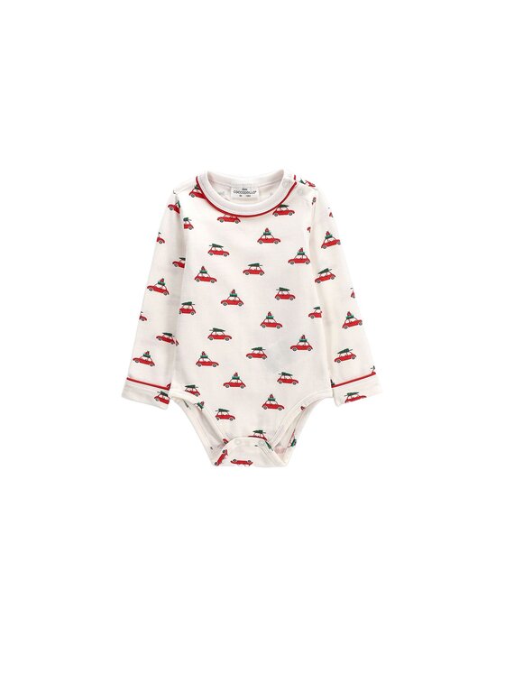 Coccodrillo Coccodrillo Body dziecięce ZC6112103MER-003 Kremowy Regular Fit