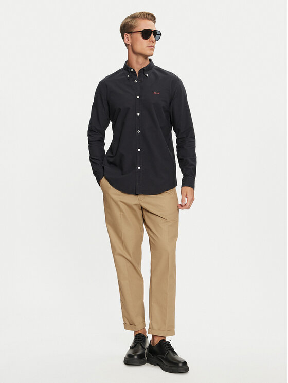 BOSS Boss Cămașă H-Roan 50521996 Bleumarin Slim Fit