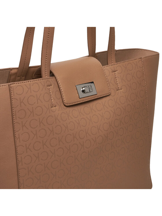 Calvin Klein Calvin Klein Borsetta Ck Push Medium Shopper K60K612147 Marrone