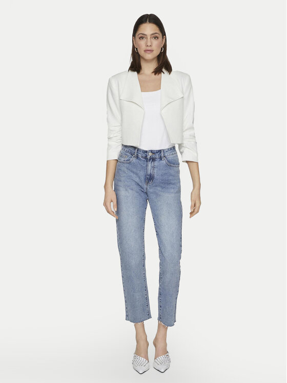 Vila Vila Σακάκι Her Bin 14063175 Λευκό Relaxed Fit
