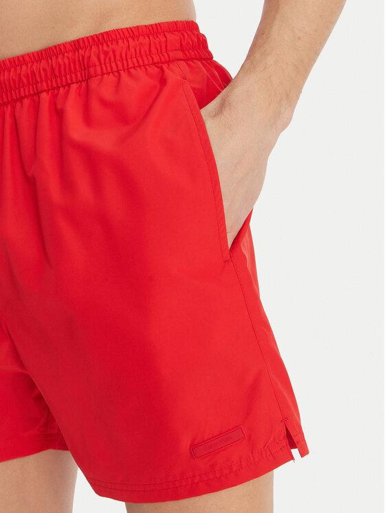 Calvin Klein Swimwear Calvin Klein Swimwear Szorty kąpielowe LV00N61027 Czerwony Regular Fit