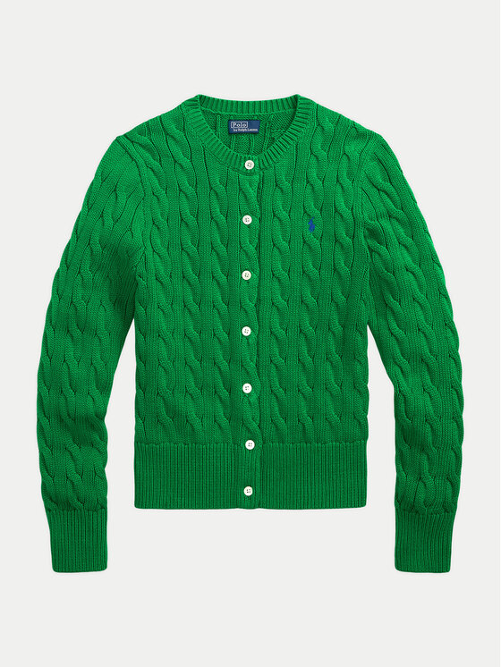 Polo Ralph Lauren Polo Ralph Lauren Pletena jopica 211891643020 Zelena Regular Fit