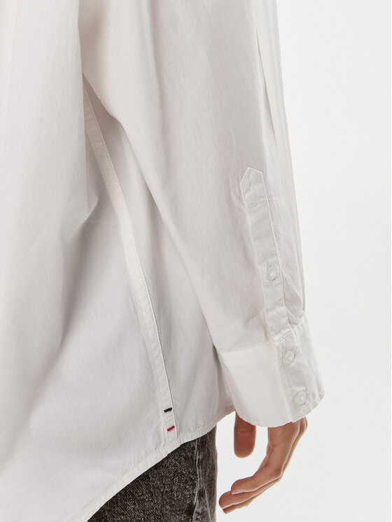 Tommy Jeans Tommy Jeans Košile Essential DW0DW18659 Bílá Oversize