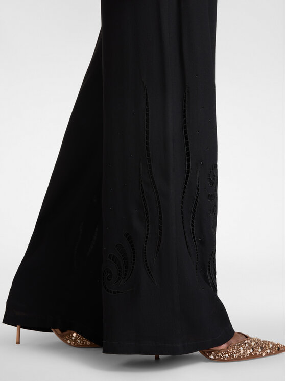 Elena Mirò Elena Mirò Pantaloni di tessuto P183P000416N033 Nero Regular Fit