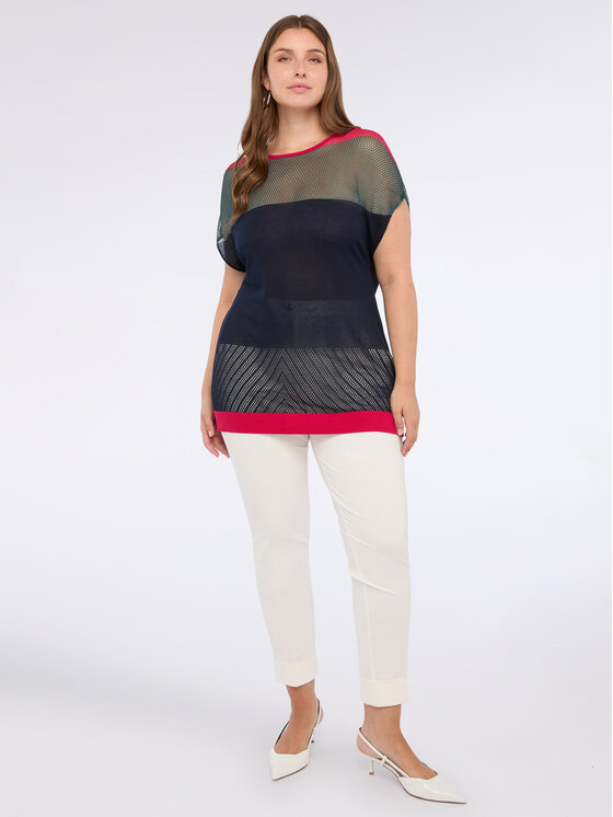 Fiorella Rubino Fiorella Rubino Sweter M639L008013N0V4 Niebieski Over Fit