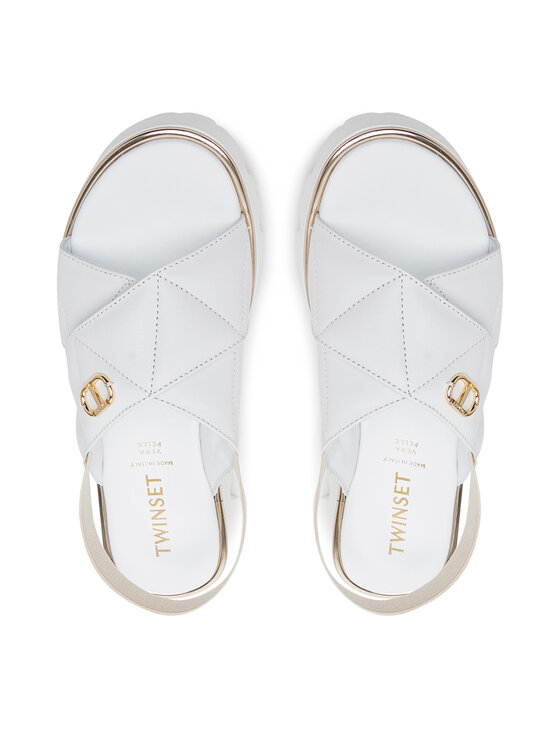 TWINSET TWINSET Sandale 251GCJ044 S Bijela